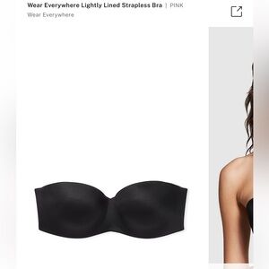 NWT Victoria’s Secret Pink Strapless Bra